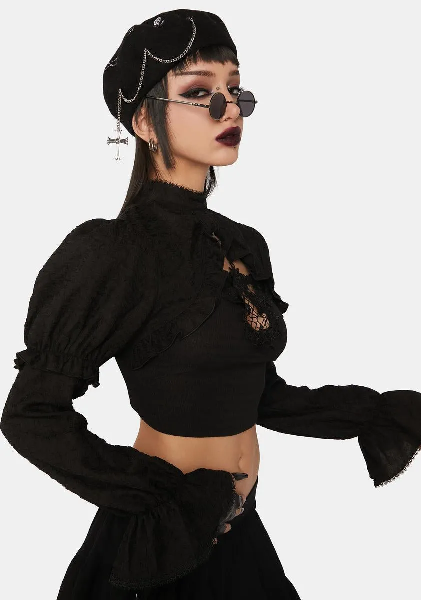 Gothic Bishop Ruffled Shrug sold by Dolls Kill product image thumbnail 2