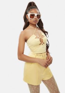 Mellow In A Trance Cutout Crop Top sold by Dolls Kill