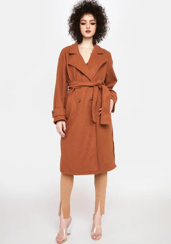 The Whole Truth Trench Coat sold by Dolls Kill