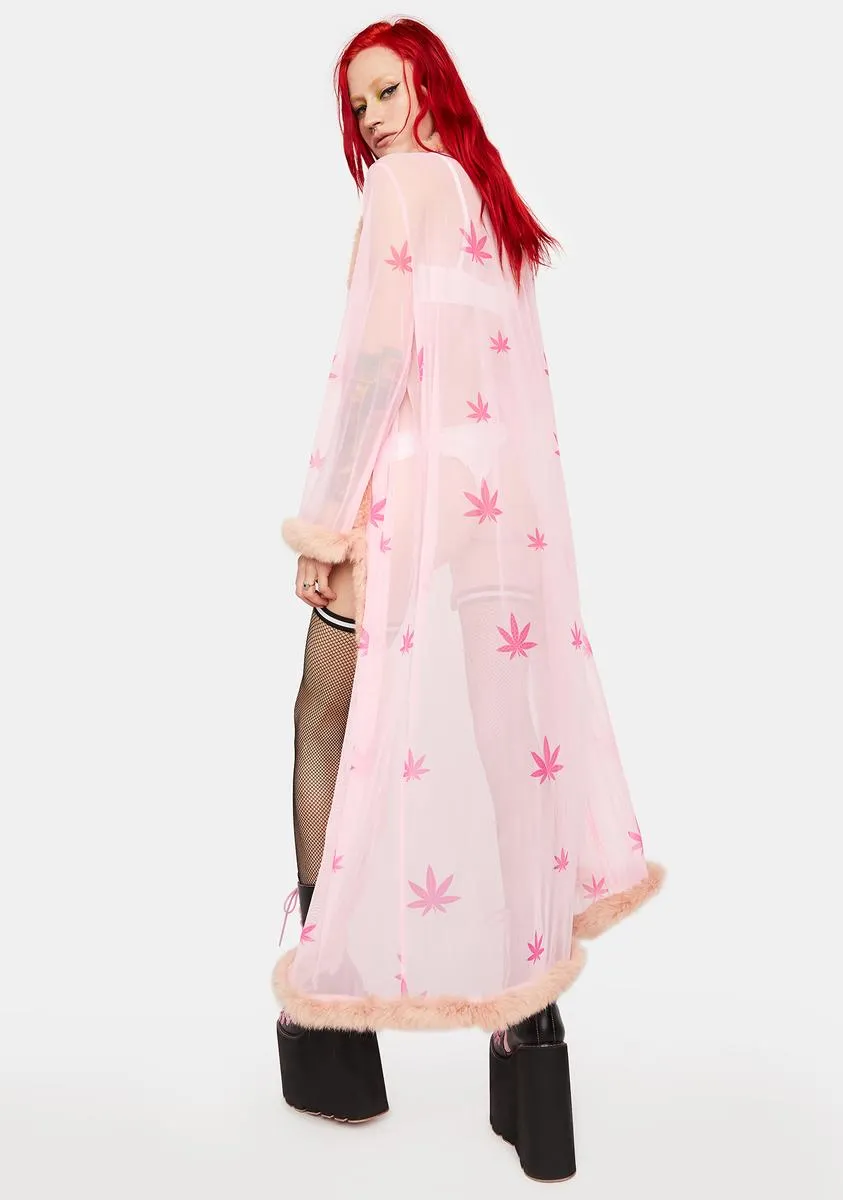 Pink 420 Sheer Robe sold by Dolls Kill product image thumbnail 4