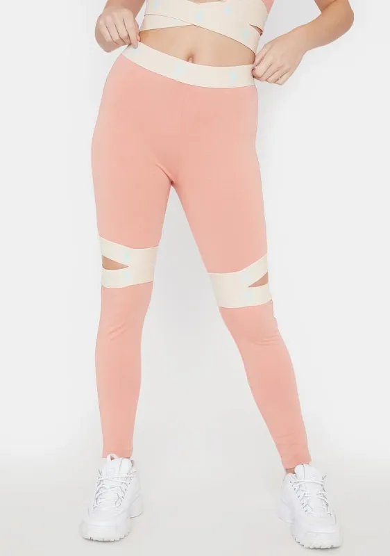 Coral 222 Banda Ikongo Leggings sold by Dolls Kill