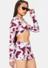 Wine Posh Pleasures Tie Dye Mini Skirt Set sold by Dolls Kill