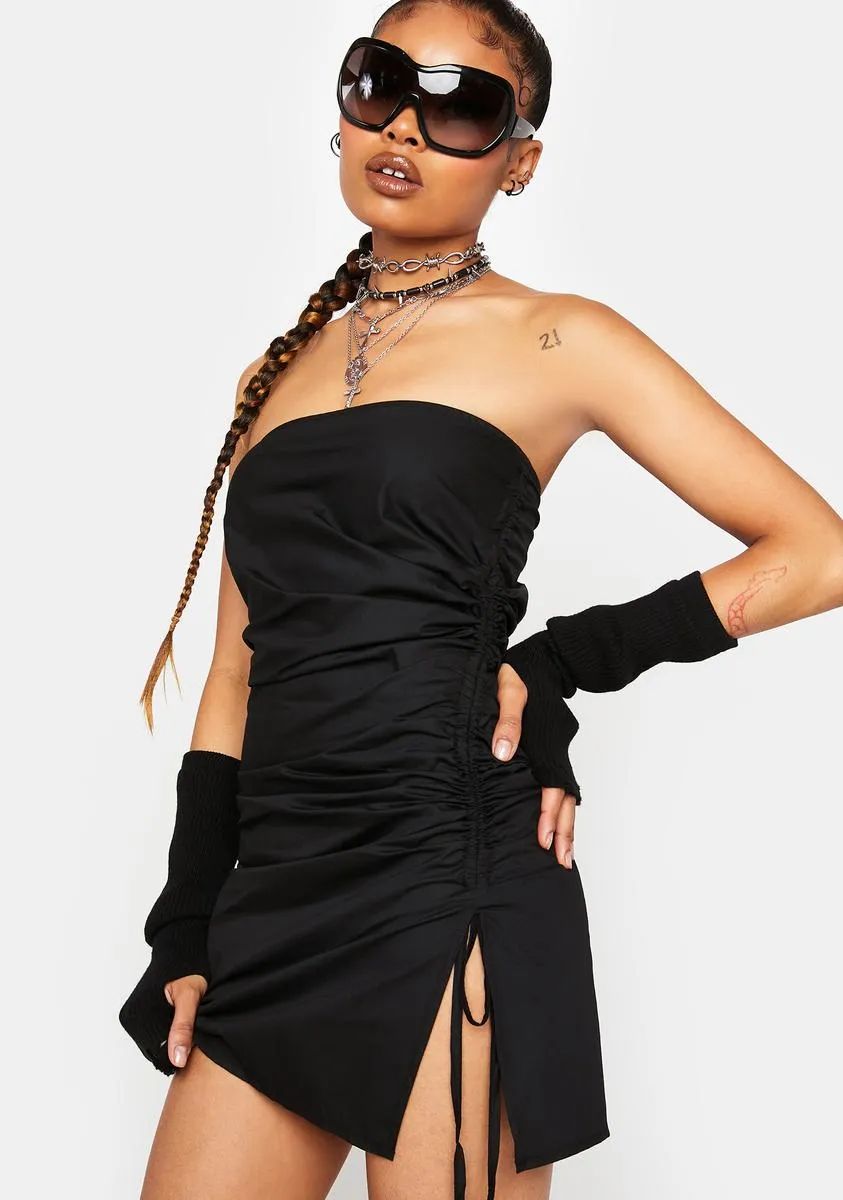 Midnight Only You Ruched Mini Dress sold by Dolls Kill product image thumbnail 2