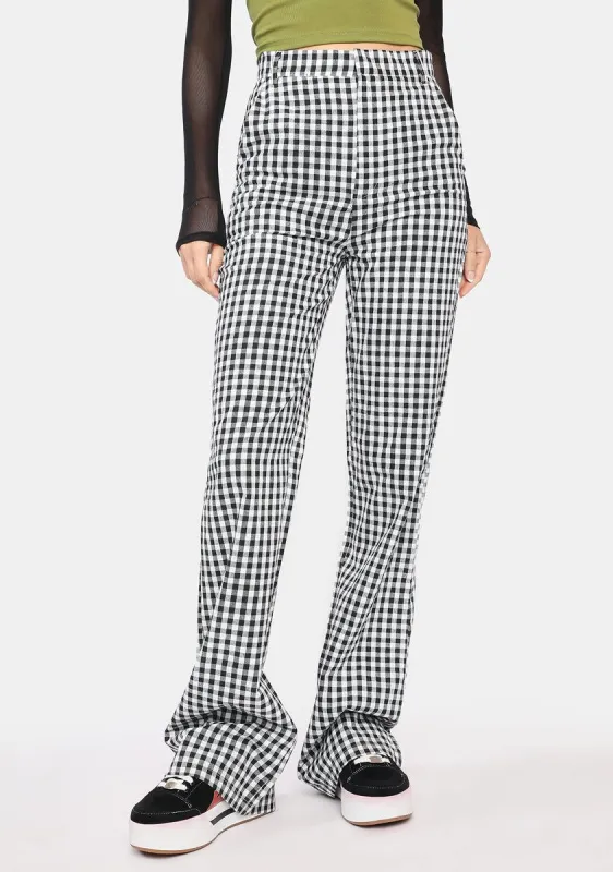 Checkered Zoe Trousers sold by Dolls Kill