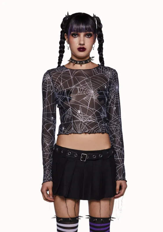 Total Spinster Crop Top sold by Dolls Kill