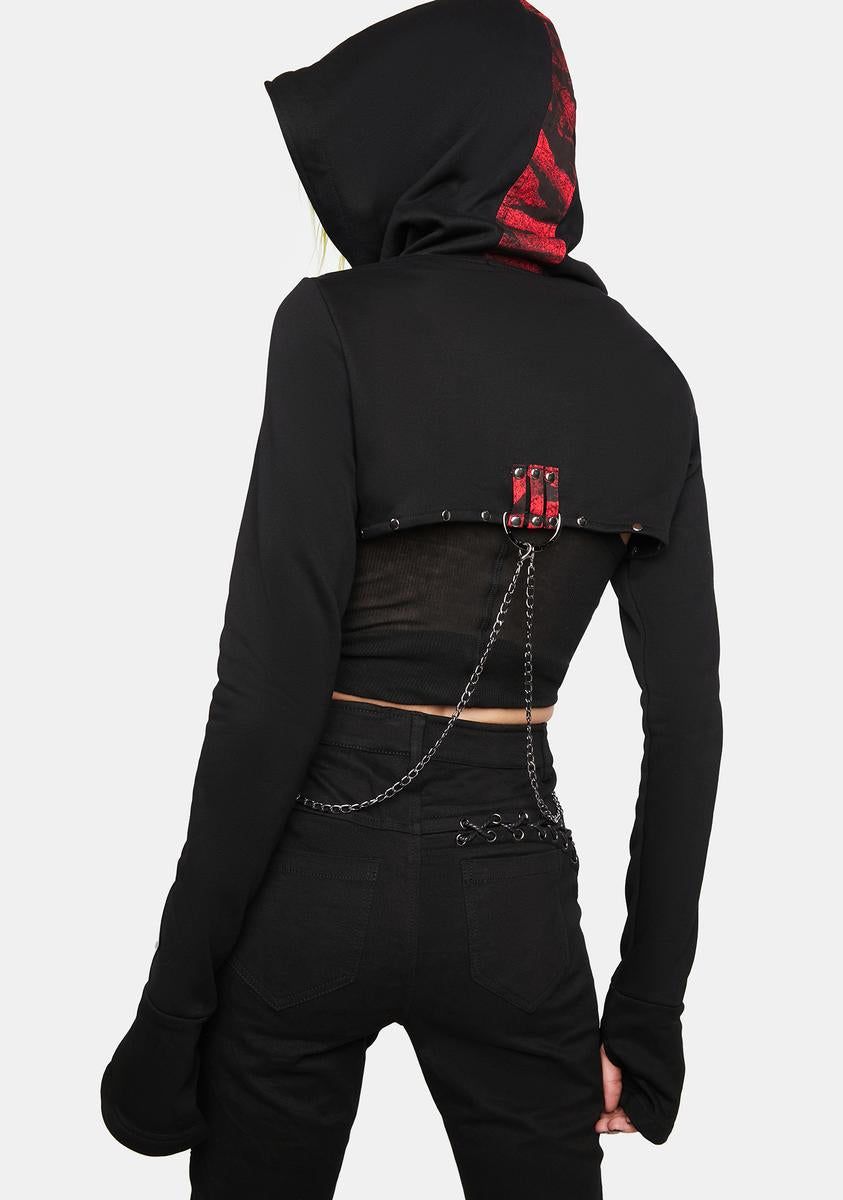 Punk Woven Short Coat sold by Dolls Kill product image thumbnail 4