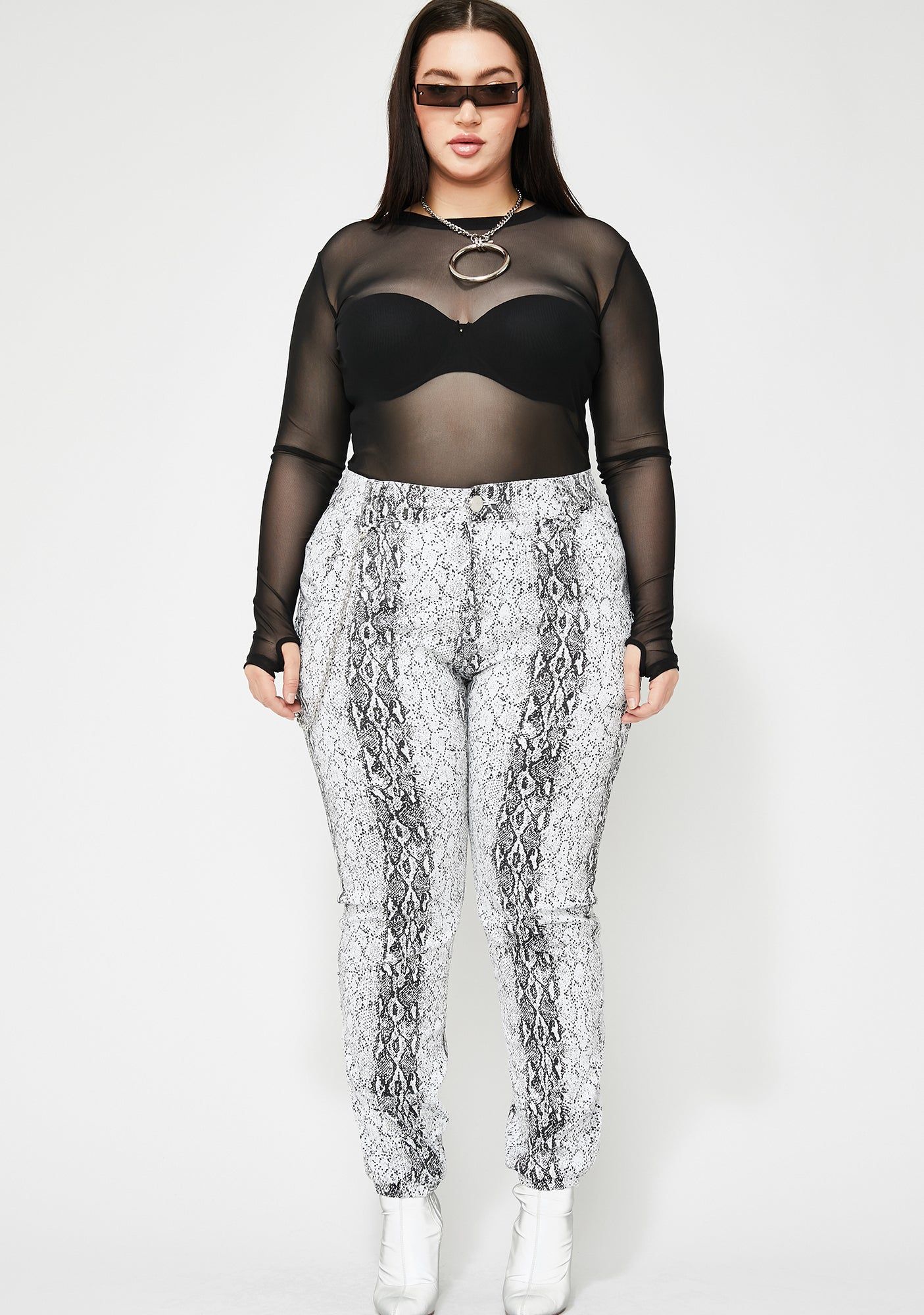 Icy Slayin' Mamba Mami Snakeskin Pants sold by Dolls Kill product image thumbnail 3
