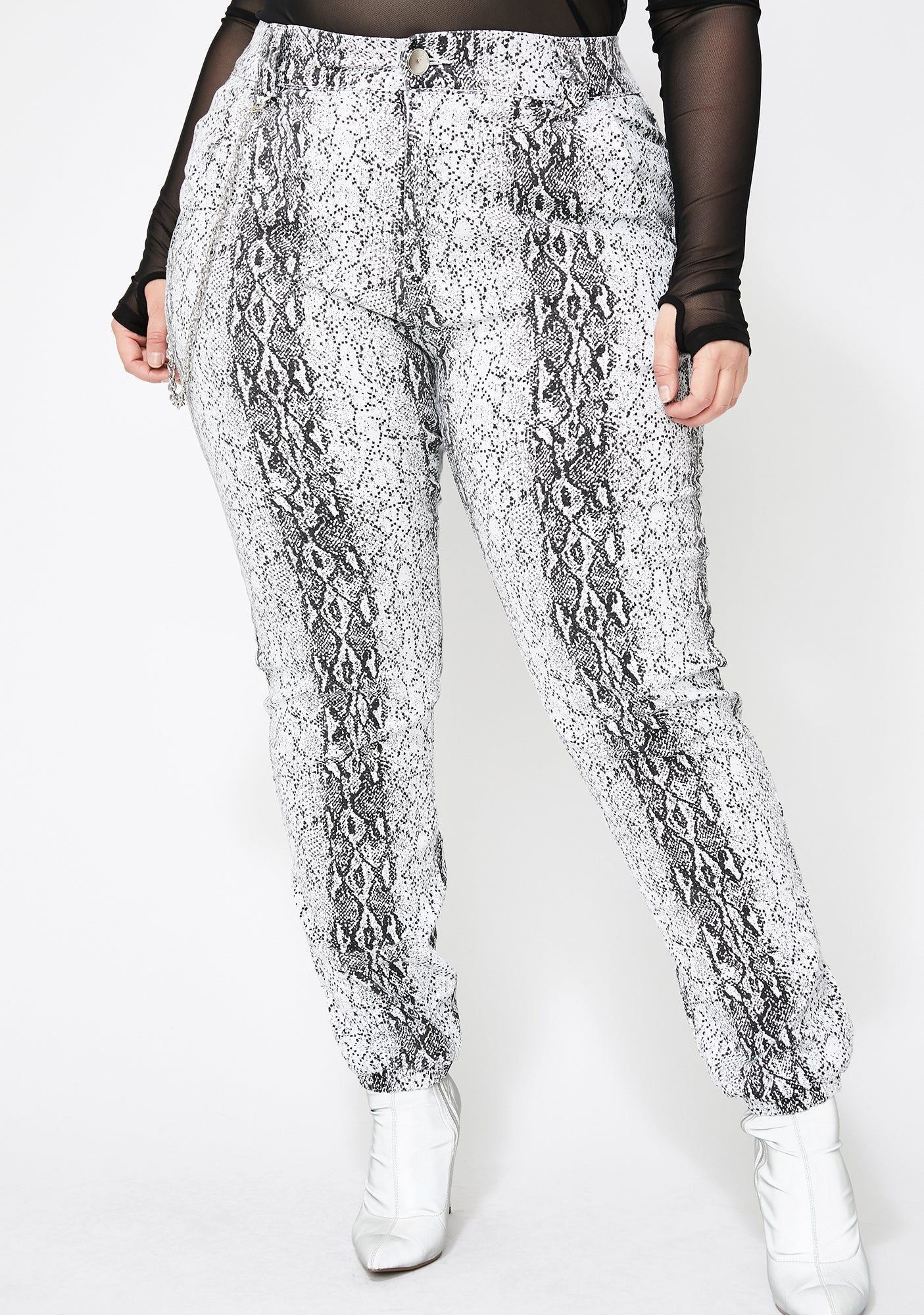 Icy Slayin' Mamba Mami Snakeskin Pants sold by Dolls Kill