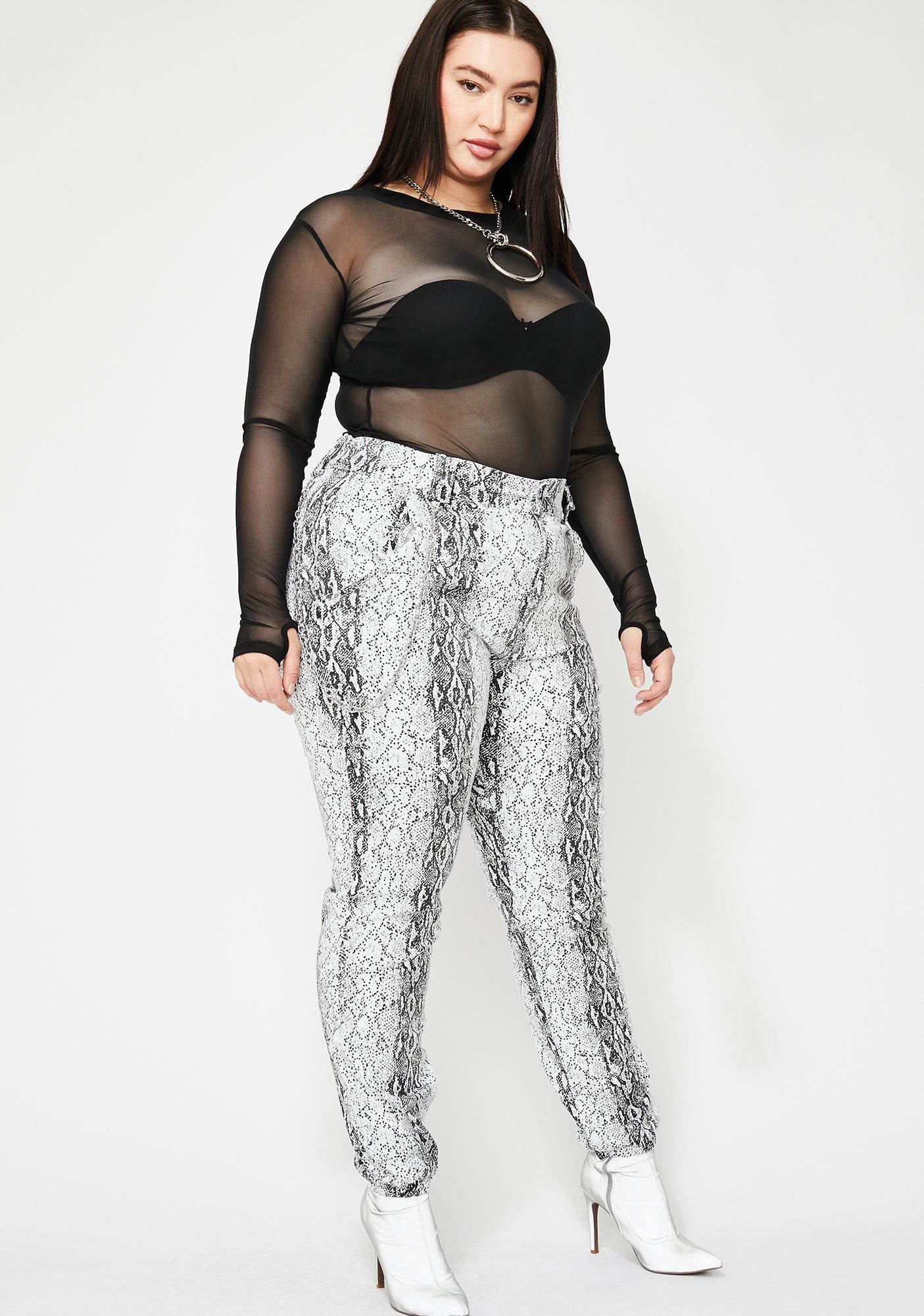 Icy Slayin' Mamba Mami Snakeskin Pants sold by Dolls Kill product image thumbnail 2