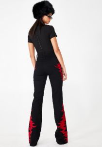 Lotta Cut-Out Pants sold by Dolls Kill