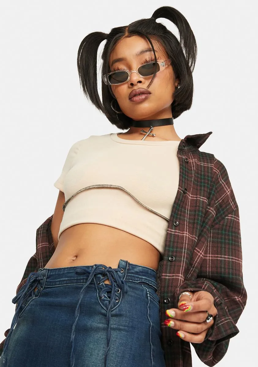 Sand Underboob Tee sold by Dolls Kill product image thumbnail 2