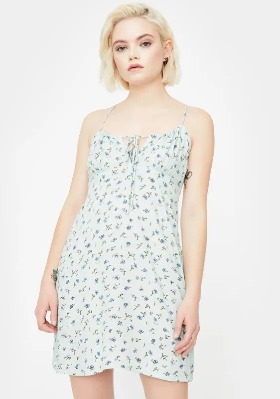Green Pretty Petal Kumala Mini Dress sold by Dolls Kill