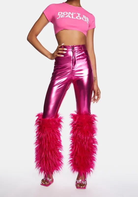 Candy Nothing But Extra Vegan Leather Pants sold by Dolls Kill
