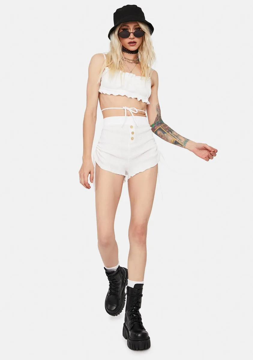 Bliss Have U Seen Her Ruffle Tie Shorts Set sold by Dolls Kill product image thumbnail 3