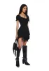 Chasin' Rainbows Mini Dress - Black sold by Dolls Kill