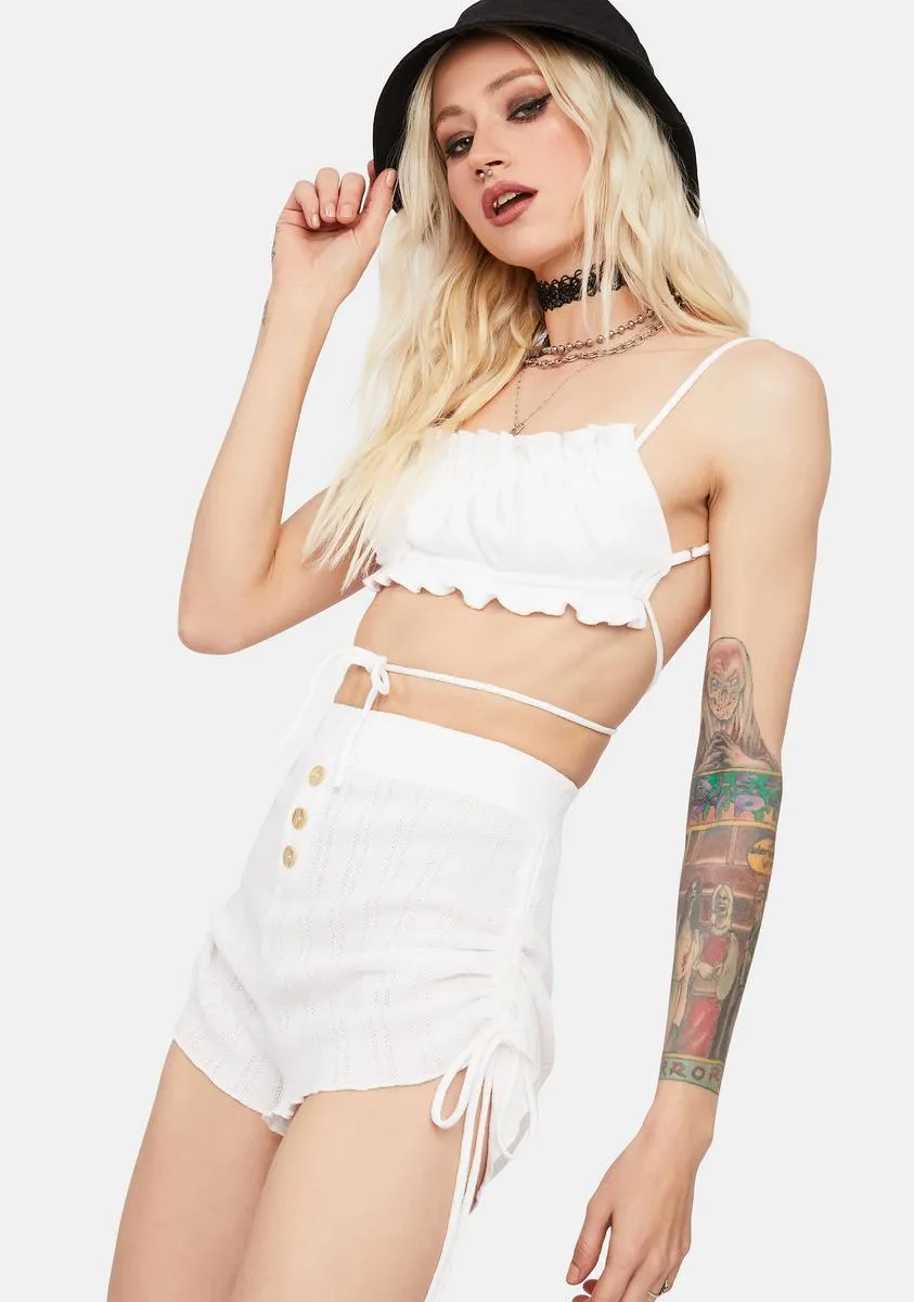 Bliss Have U Seen Her Ruffle Tie Shorts Set sold by Dolls Kill product image thumbnail 2