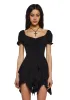 Chasin' Rainbows Mini Dress - Black sold by Dolls Kill