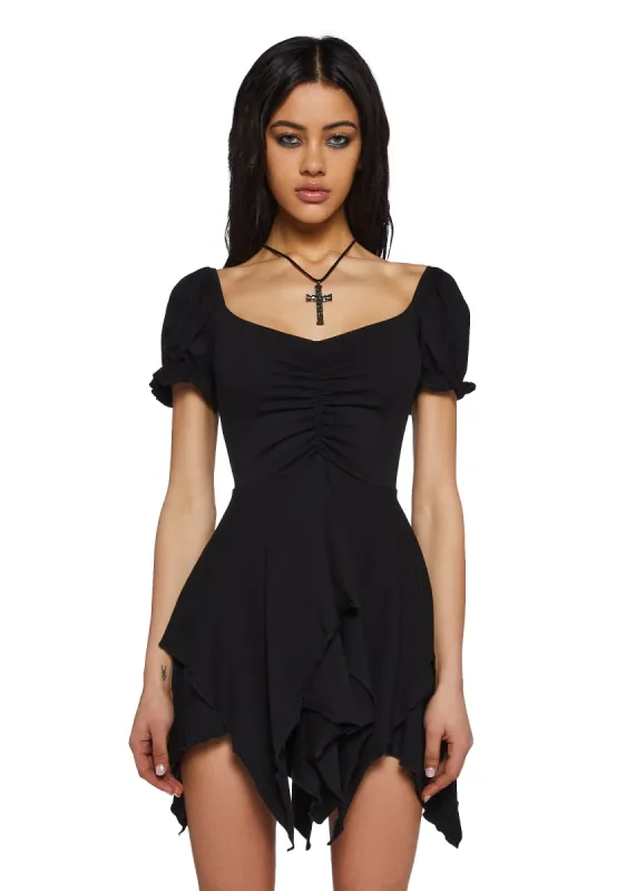Chasin' Rainbows Mini Dress - Black sold by Dolls Kill