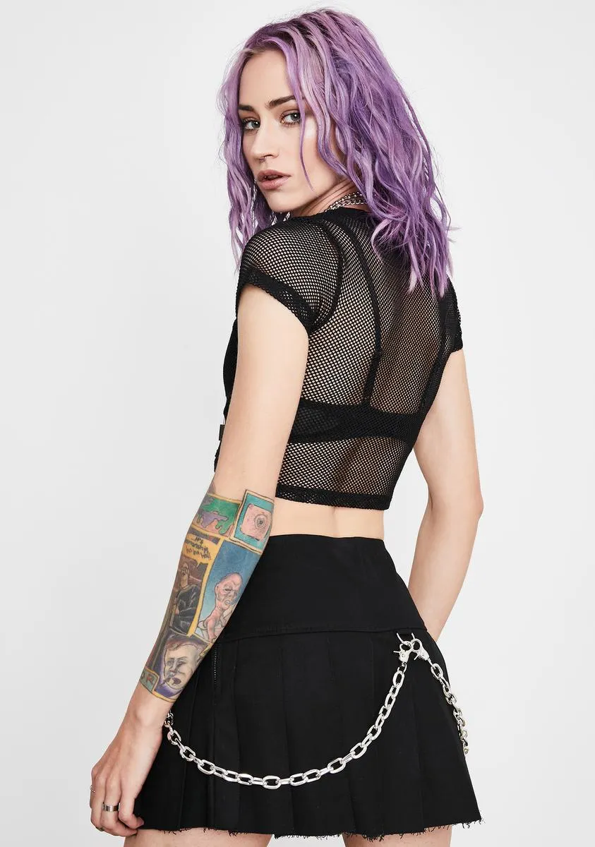 Freak Number Pleated Skirt sold by Dolls Kill product image thumbnail 4