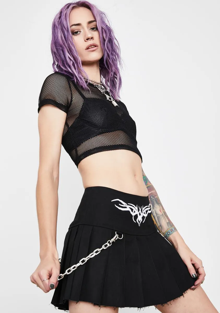 Freak Number Pleated Skirt sold by Dolls Kill product image thumbnail 2