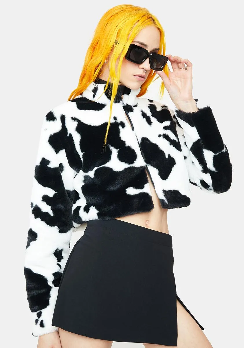 Calf Of Me Cow Print Jacket sold by Dolls Kill product image thumbnail 2