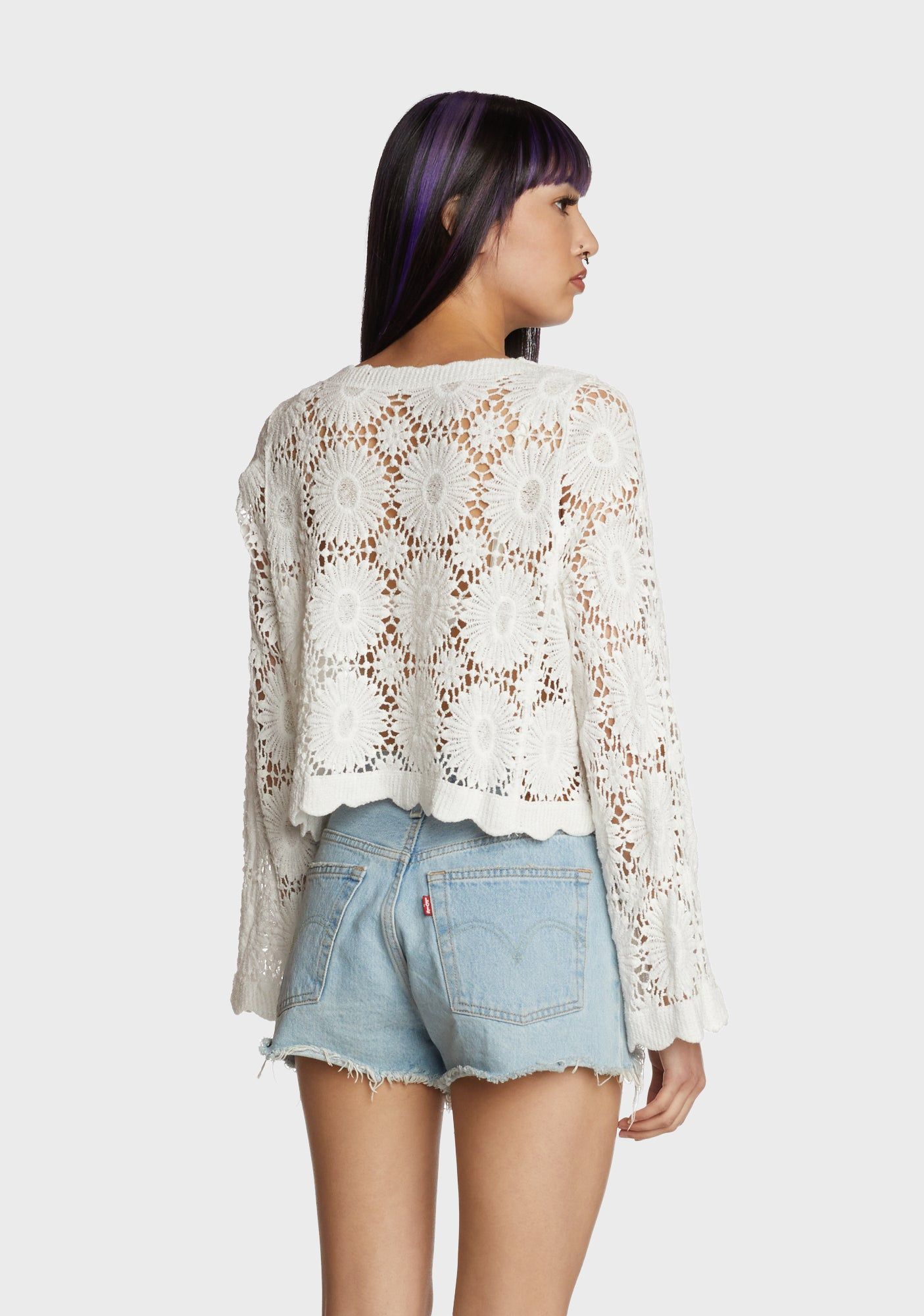 Arboretum Visit Crochet Cardigan sold by Dolls Kill product image thumbnail 4