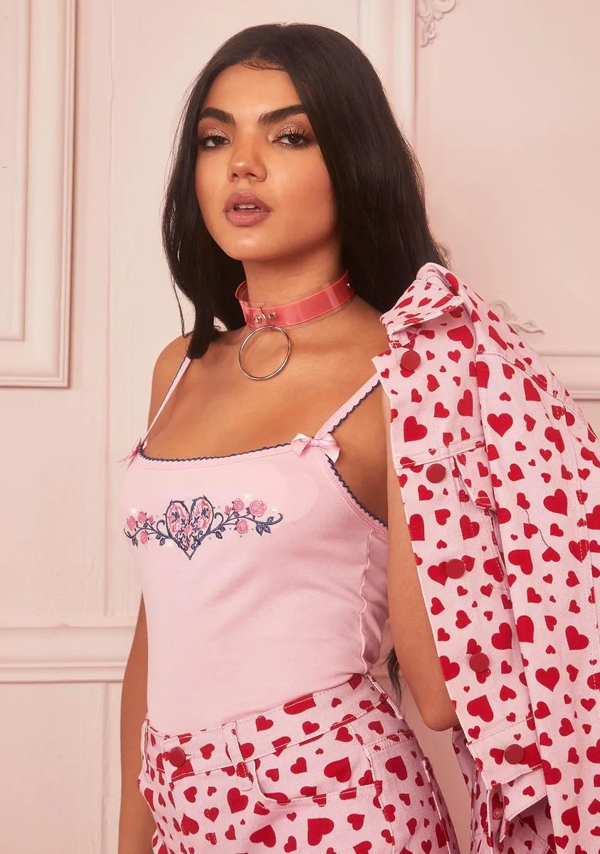 Soulful Gardens Embroidered Tank Top sold by Dolls Kill product image thumbnail 2