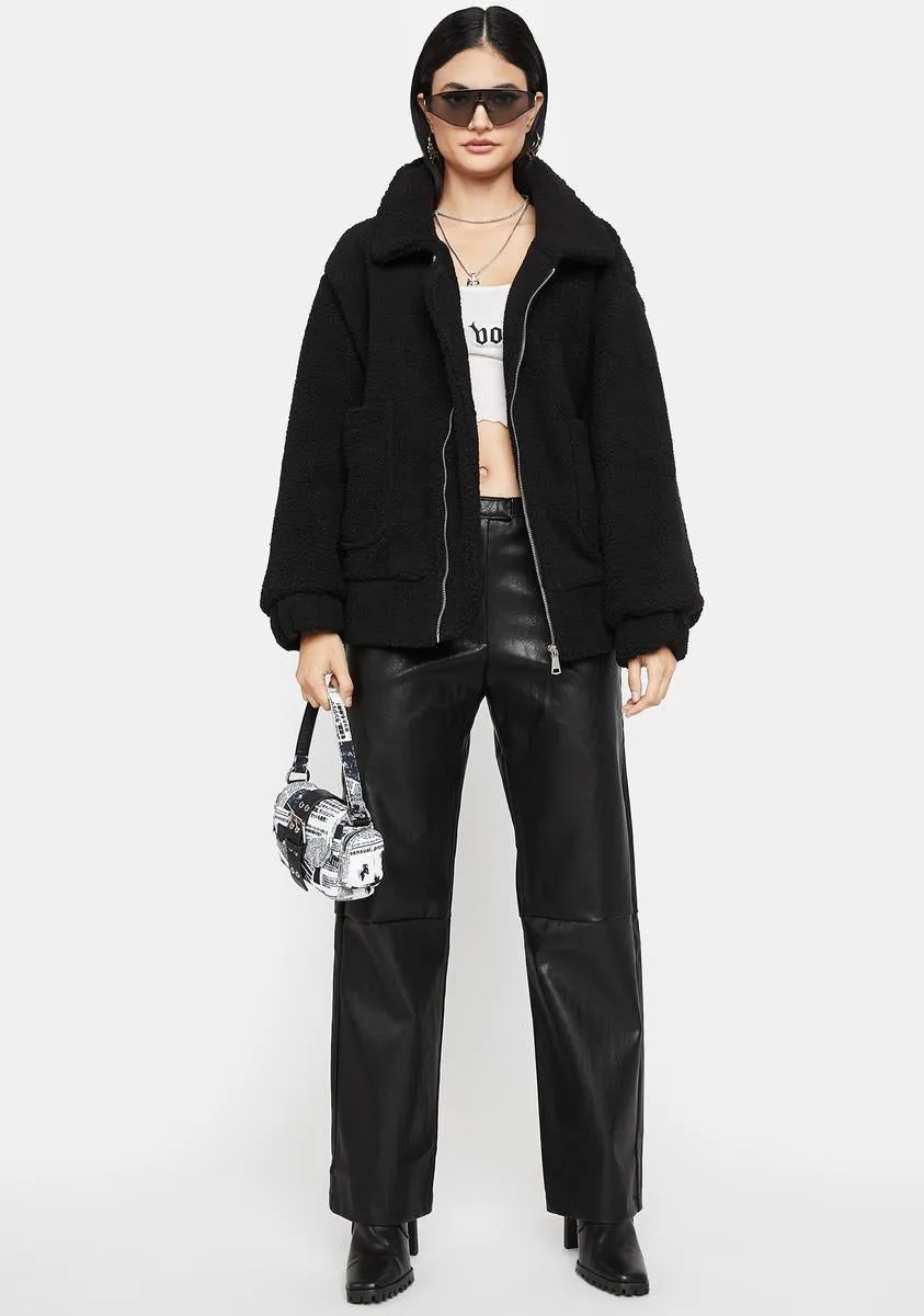 Night Feel Me Fly Faux Fur Jacket sold by Dolls Kill product image thumbnail 3