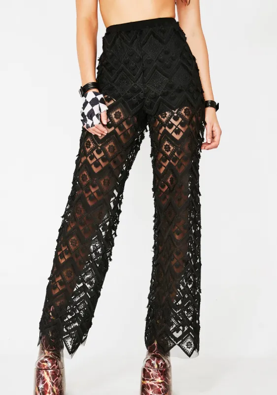 Night Traveler Lace Pants sold by Dolls Kill