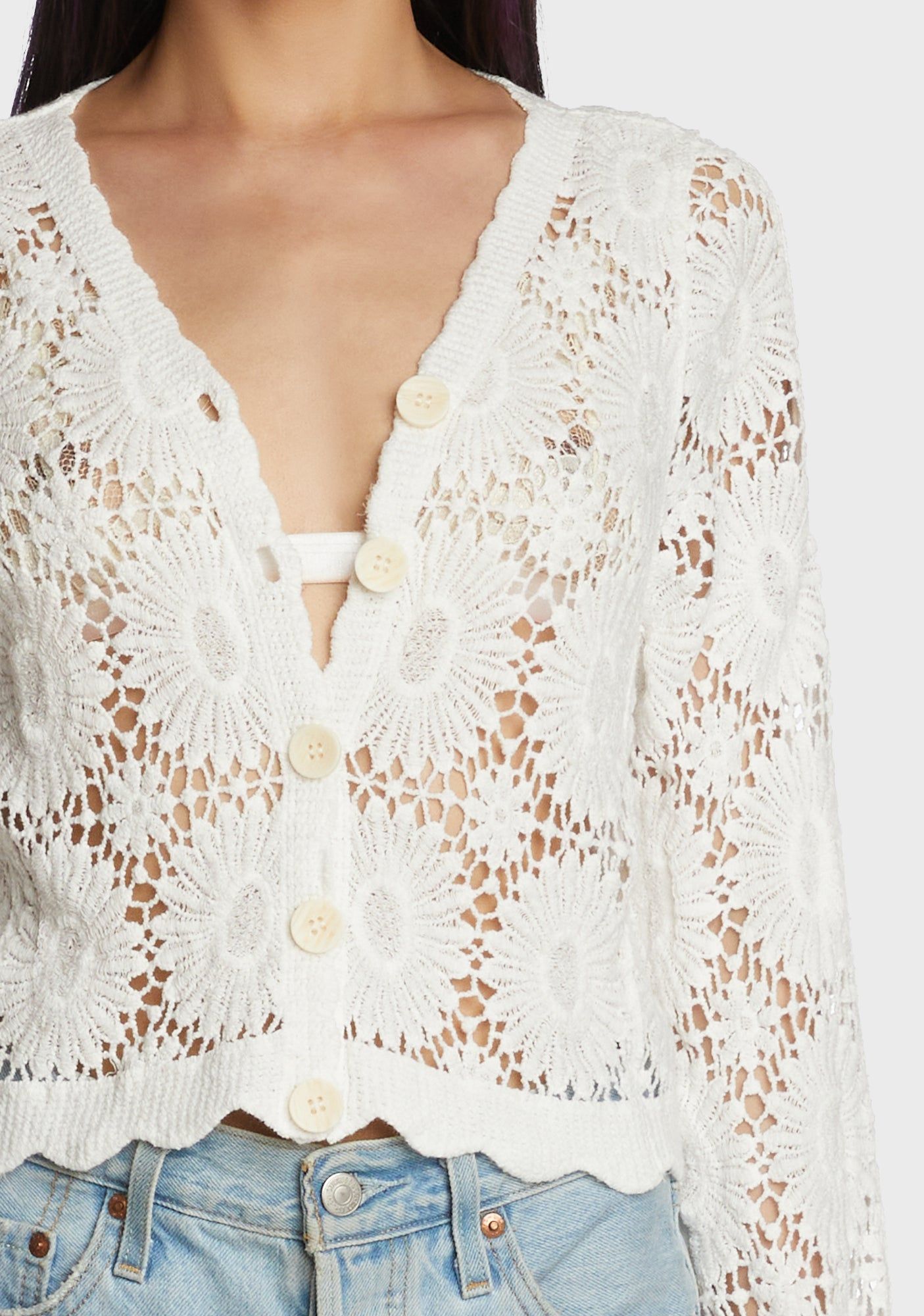 Arboretum Visit Crochet Cardigan sold by Dolls Kill product image thumbnail 2