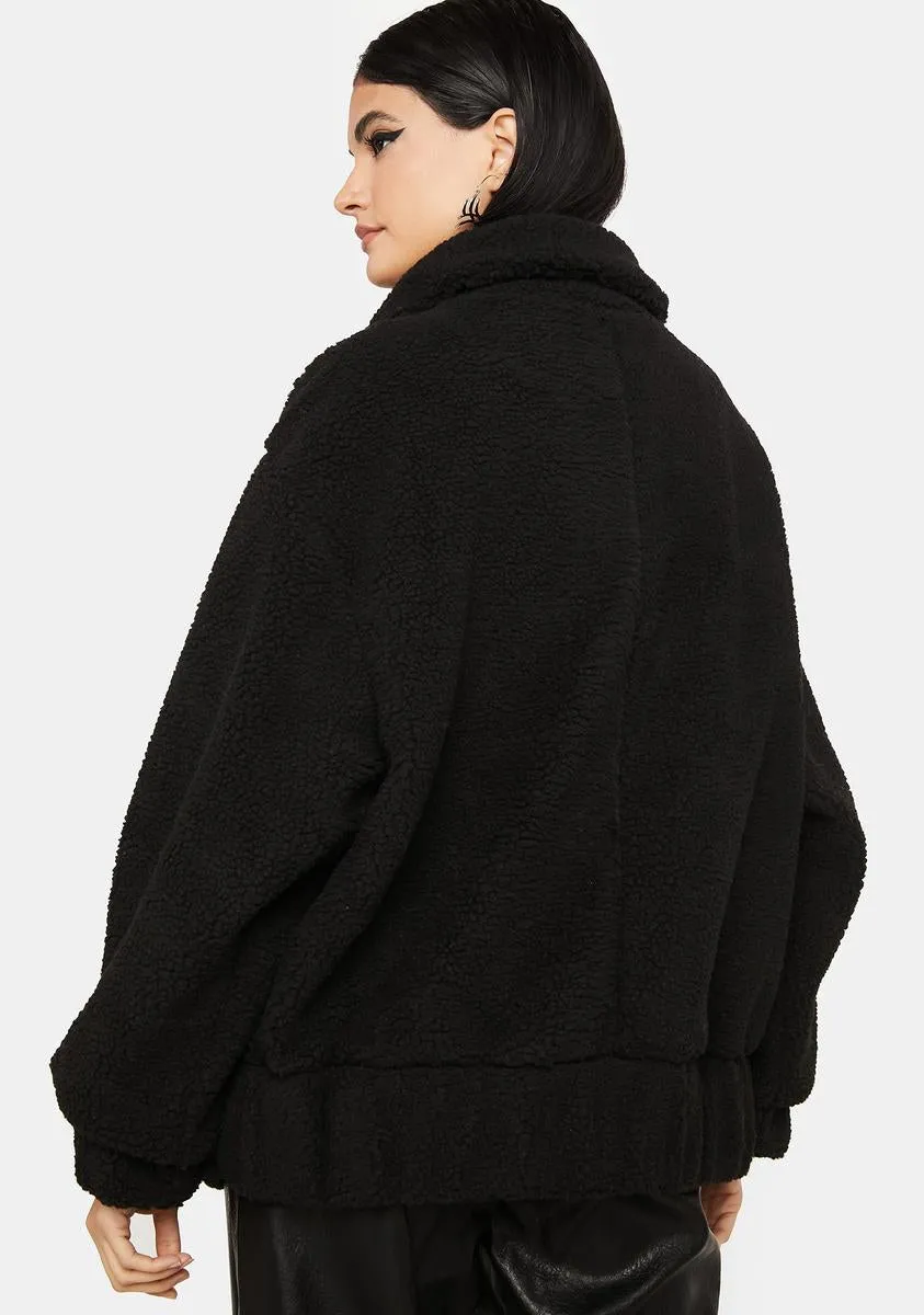 Night Feel Me Fly Faux Fur Jacket sold by Dolls Kill product image thumbnail 4