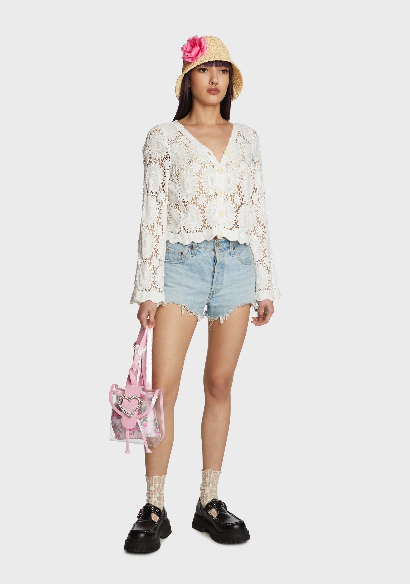 Arboretum Visit Crochet Cardigan sold by Dolls Kill product image thumbnail 5