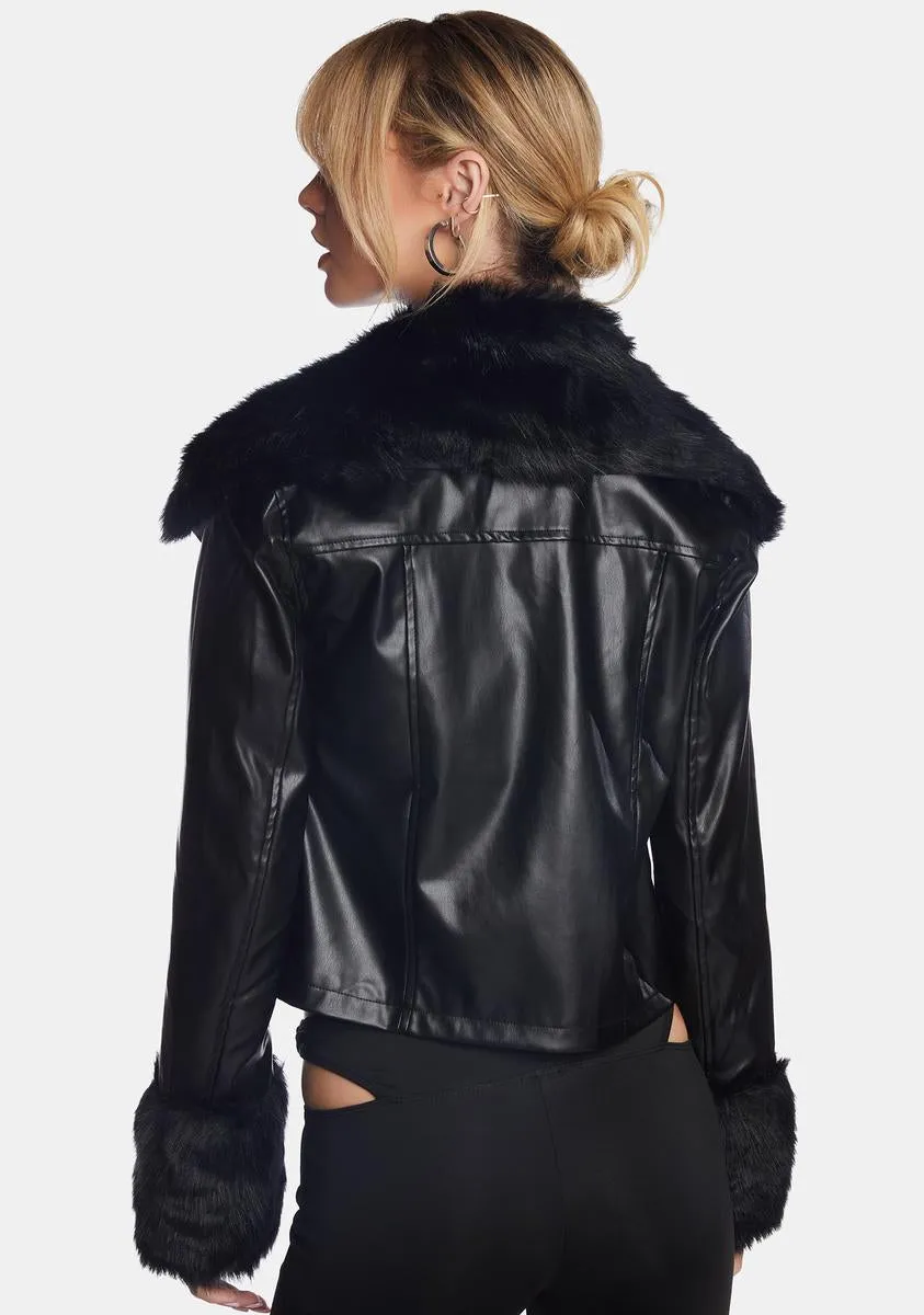 Midnight Hot For You Moto Jacket sold by Dolls Kill product image thumbnail 4