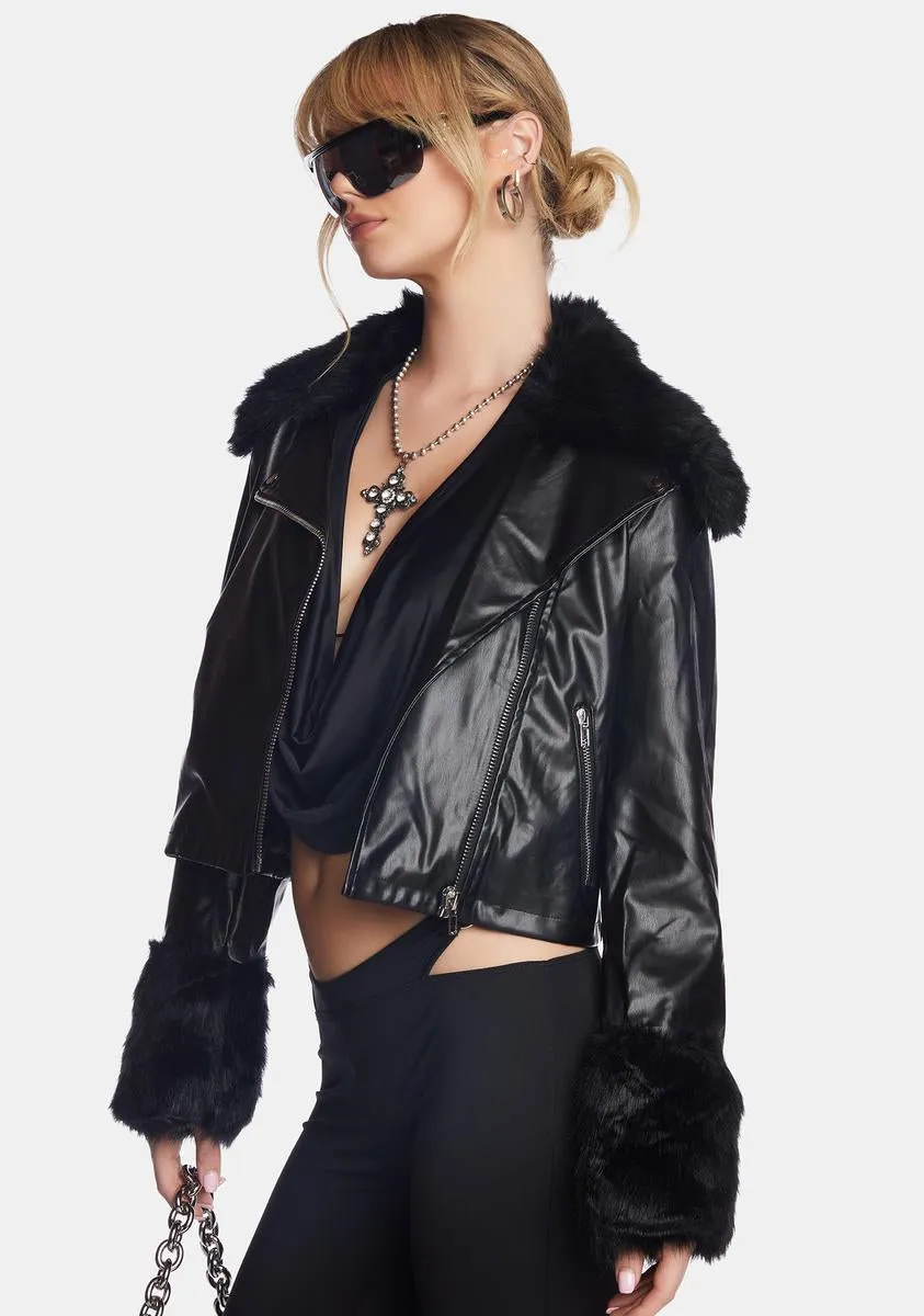 Midnight Hot For You Moto Jacket sold by Dolls Kill product image thumbnail 2
