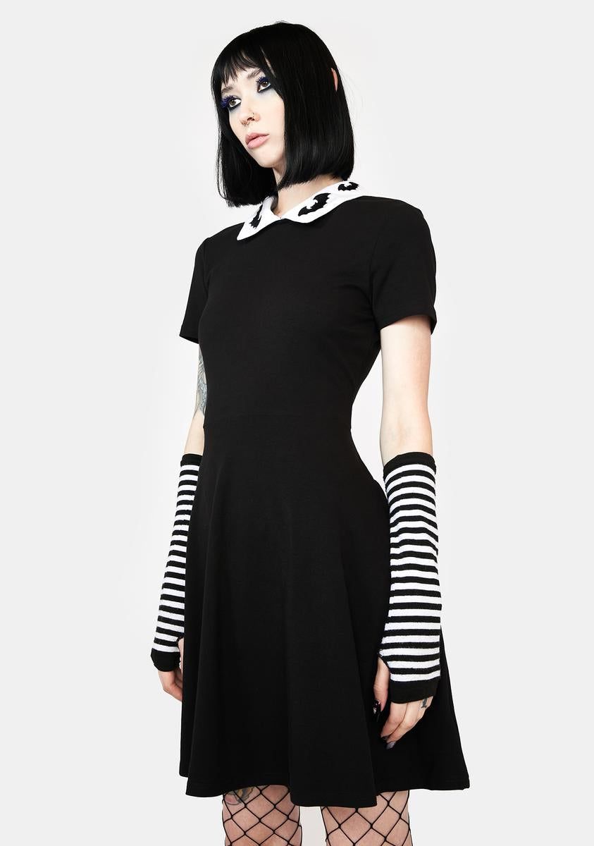 Bat Embroidered Collar Dress sold by Dolls Kill product image thumbnail 2
