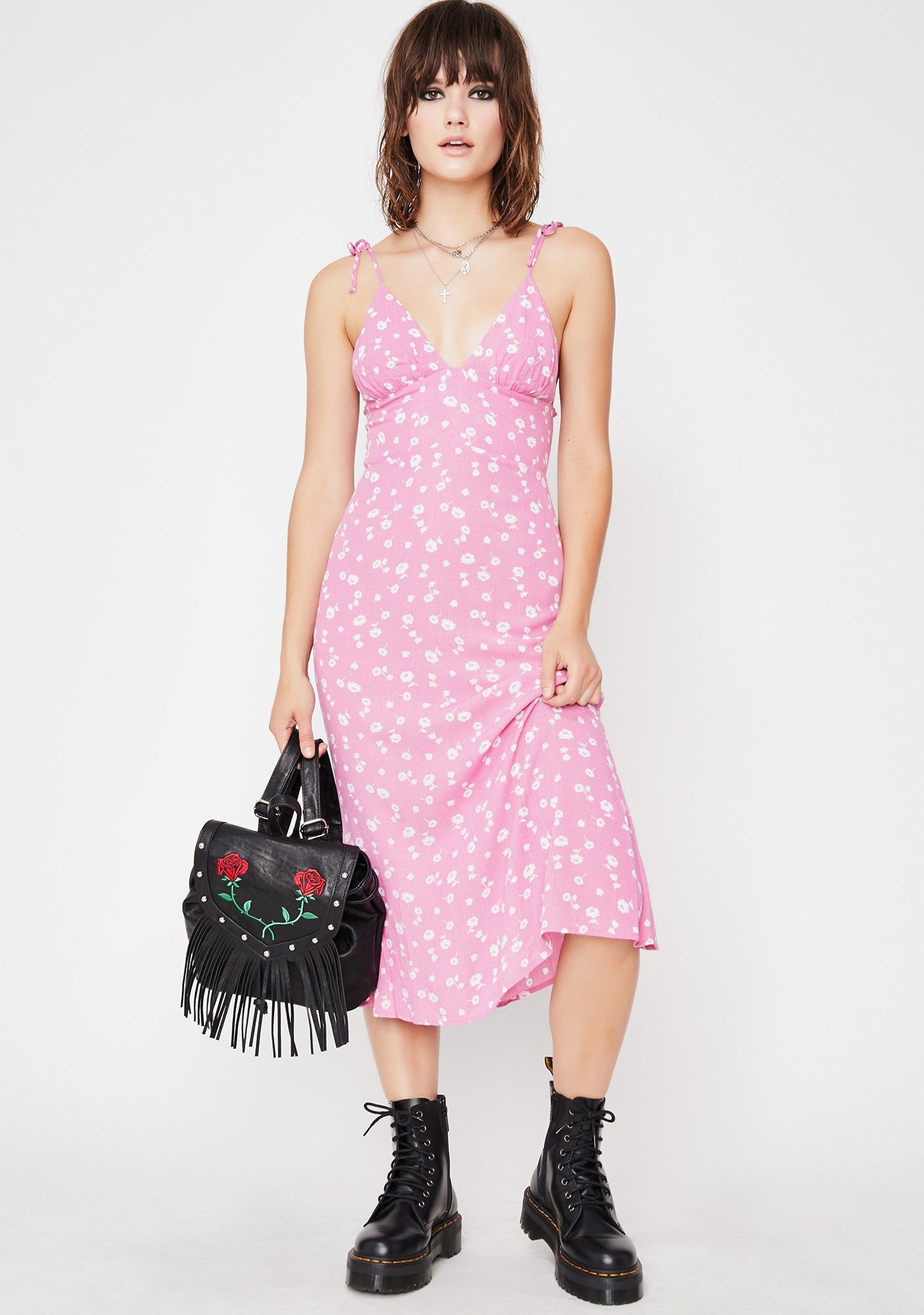 Sweet Poetic Punk Floral Dress sold by Dolls Kill product image thumbnail 3