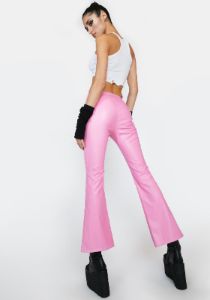 Baby Born Scrappy Zipper Flare Pants sold by Dolls Kill