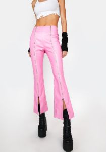 Baby Born Scrappy Zipper Flare Pants sold by Dolls Kill