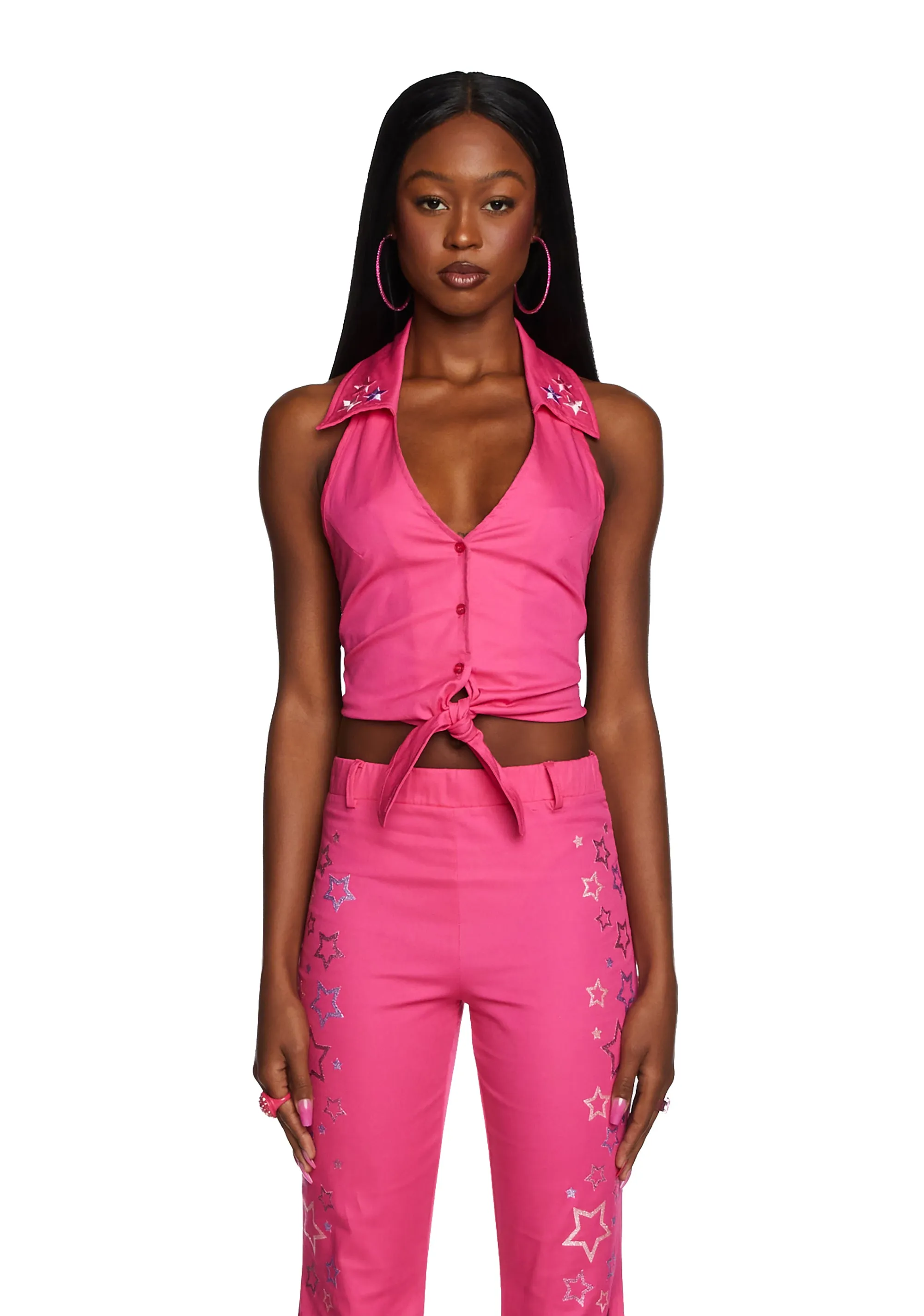 Total Superstar Halter Top sold by Dolls Kill