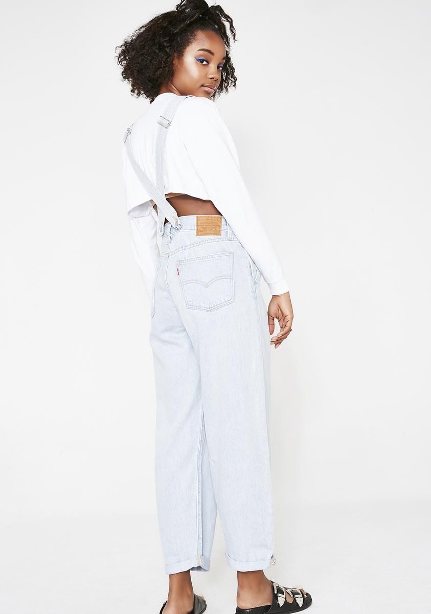 Baggy Denim Overalls sold by Dolls Kill product image thumbnail 4