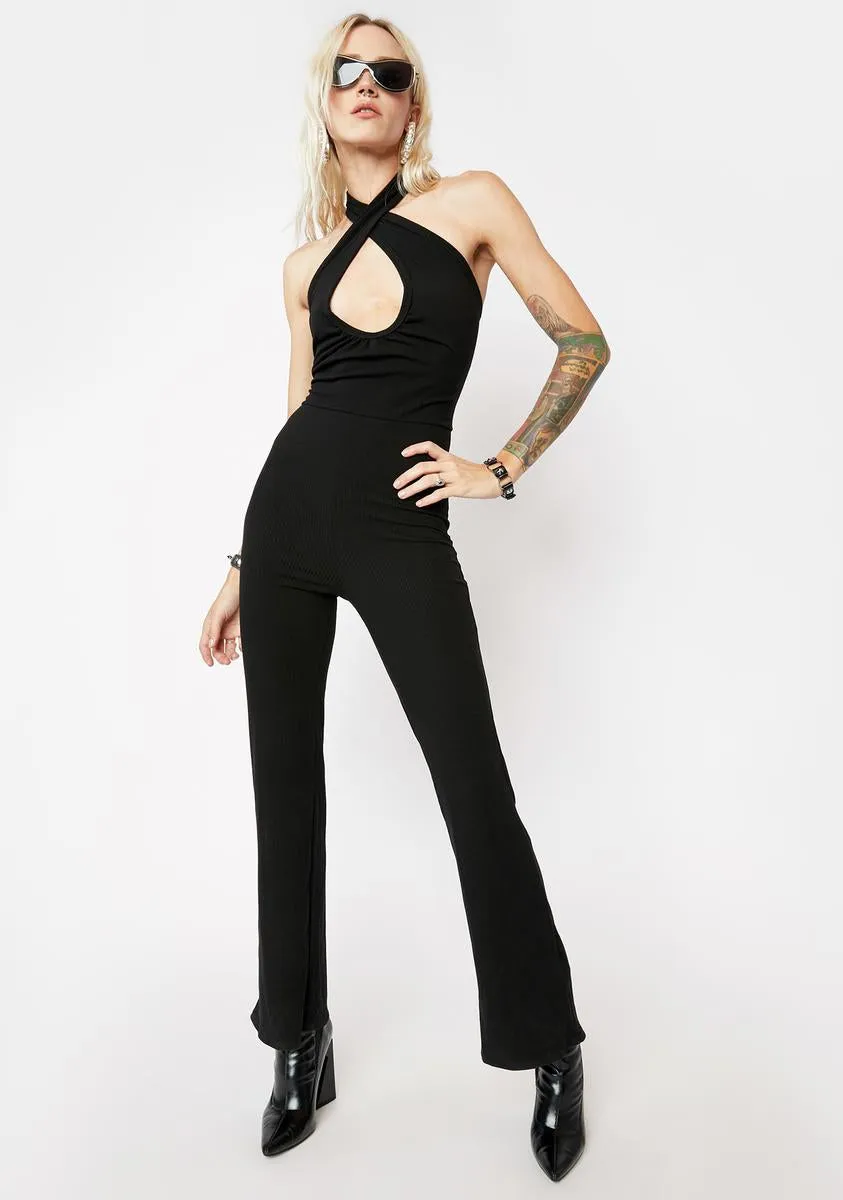 Black Halter Jumpsuit sold by Dolls Kill product image thumbnail 2