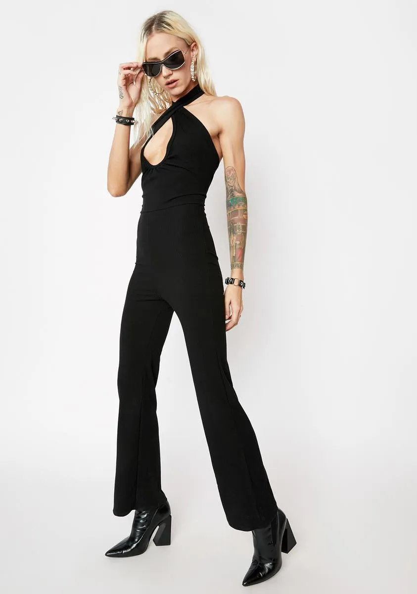 Black Halter Jumpsuit sold by Dolls Kill product image thumbnail 3