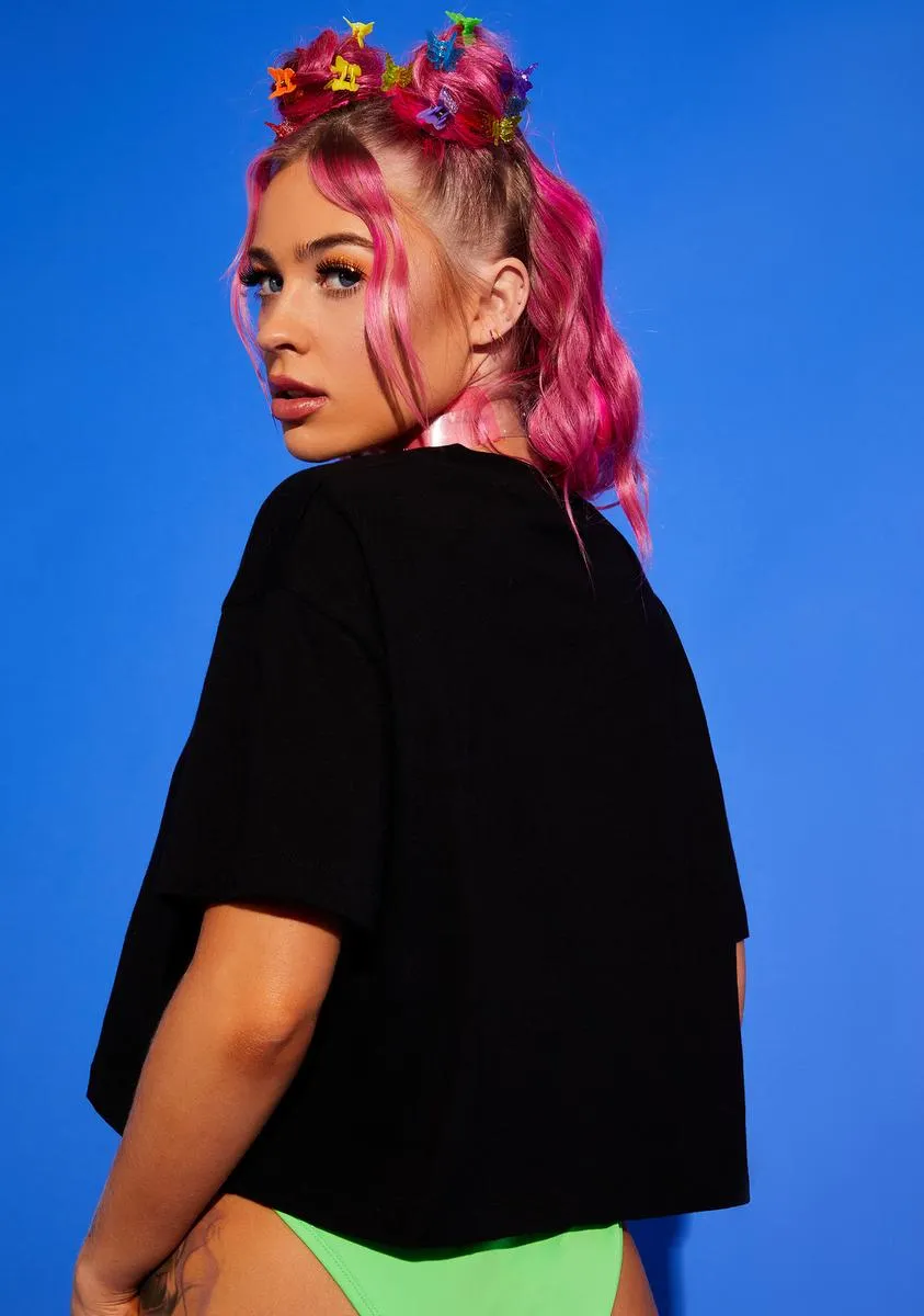 Lips Don't Lie Crop Tee sold by Dolls Kill product image thumbnail 5