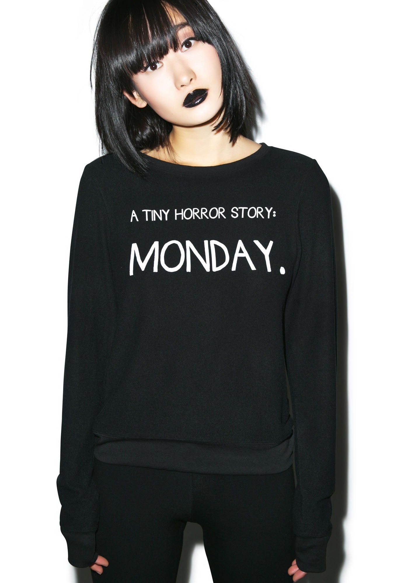 Tiny Horror Story Baggy Beach Jumper sold by Dolls Kill