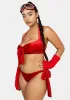 Plus Open Your Present Velvet Lingerie Set sold by Dolls Kill