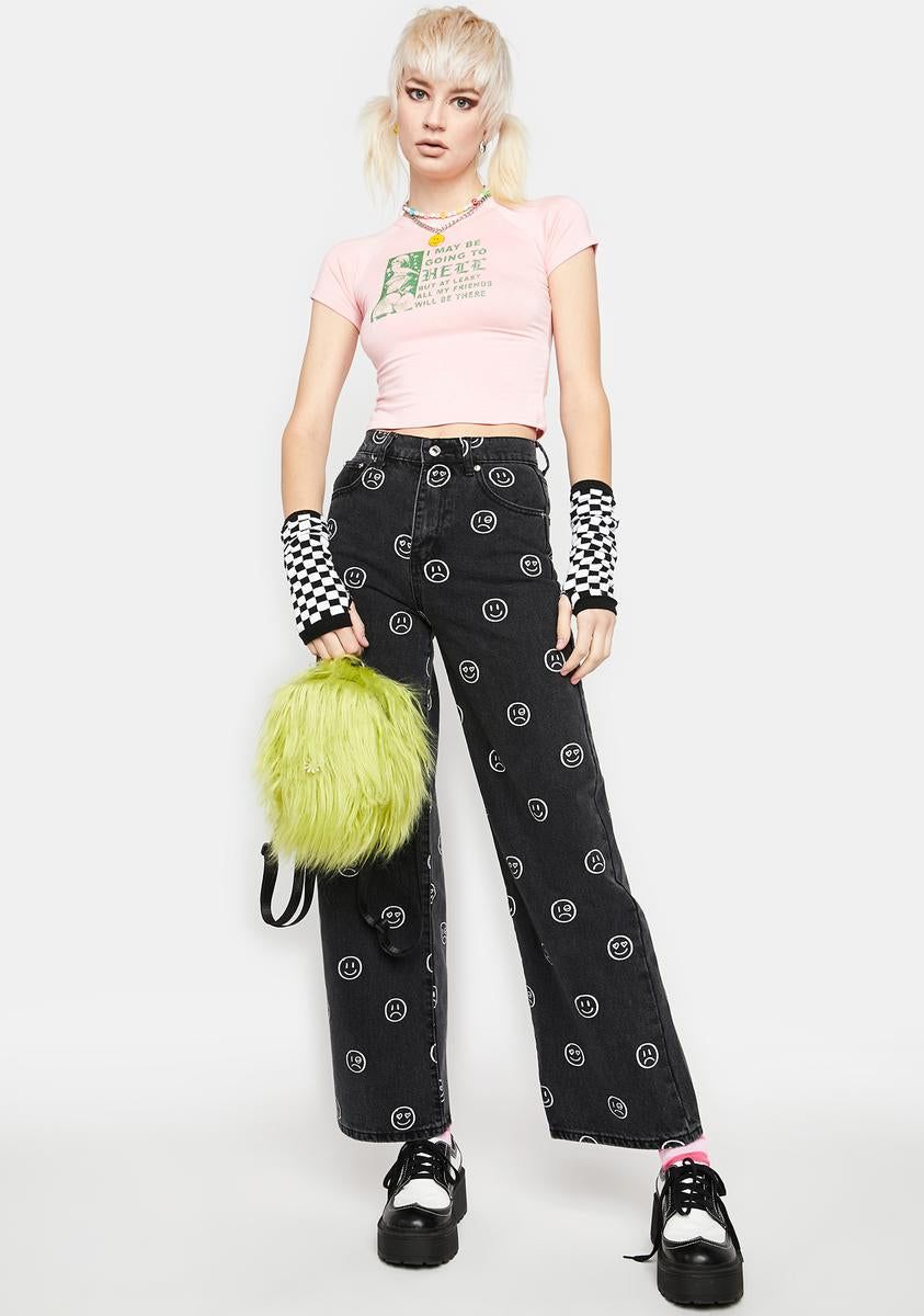 Hellbound Graphic Crop Tee sold by Dolls Kill product image thumbnail 3