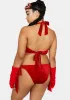 Plus Open Your Present Velvet Lingerie Set sold by Dolls Kill