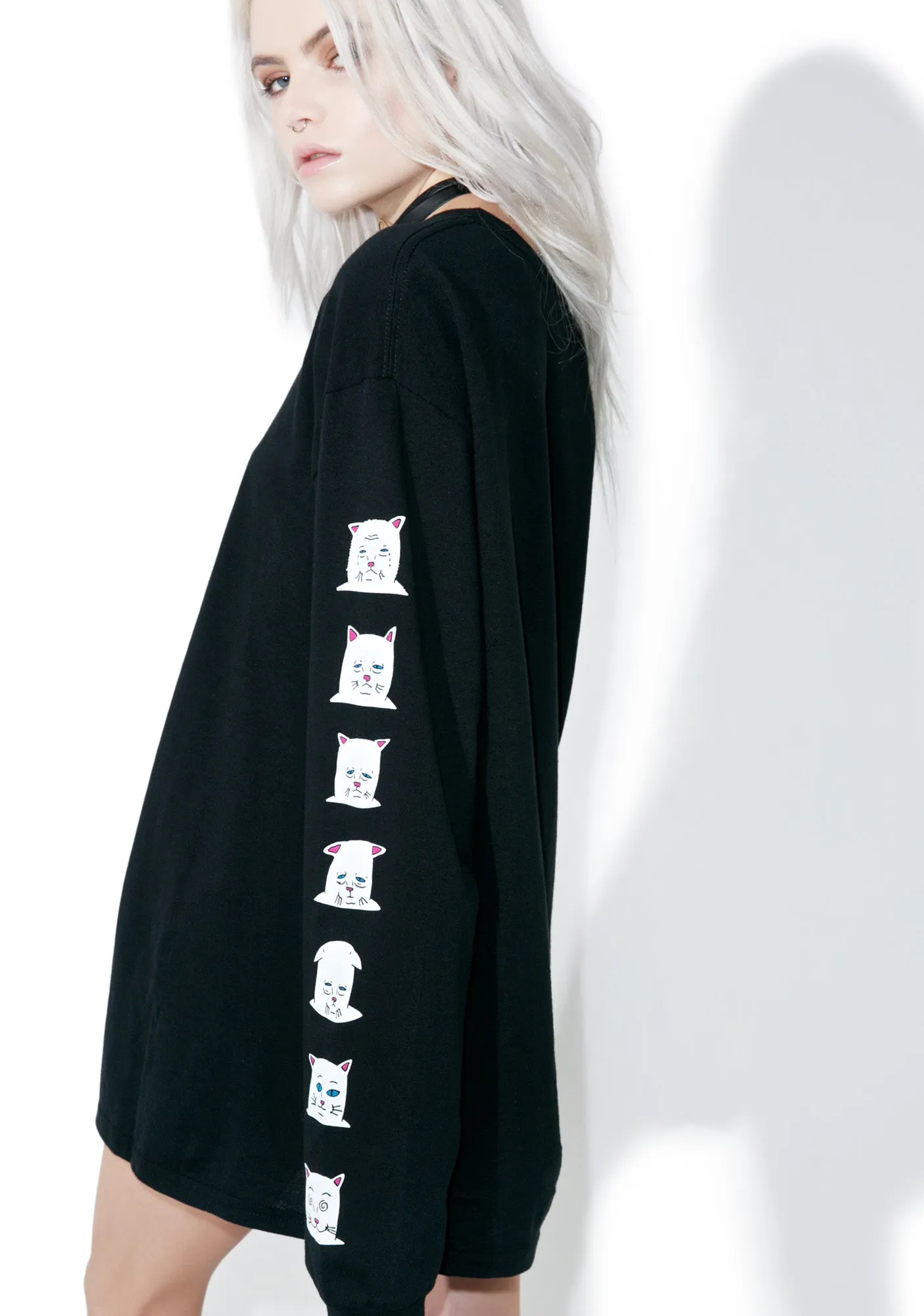 Caturdays Long Sleeve Tee sold by Dolls Kill