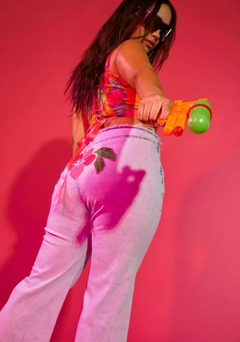 Plus Throw It Back Flare Jeans sold by Dolls Kill product image thumbnail 4