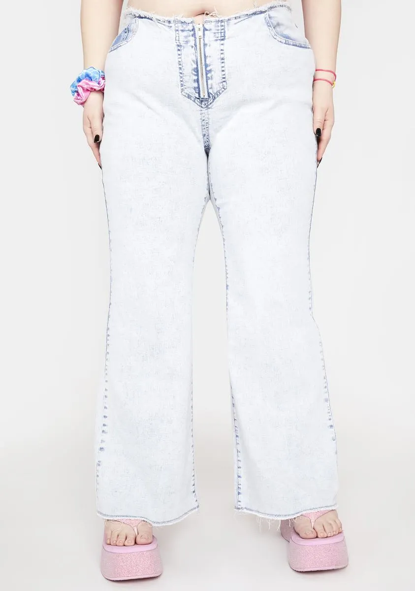 Plus Throw It Back Flare Jeans sold by Dolls Kill product image thumbnail 2
